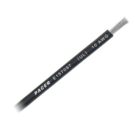 PACER GROUP Pacer Black 10 AWG Battery Cable, Sold By The Foot WUL10BK-FT